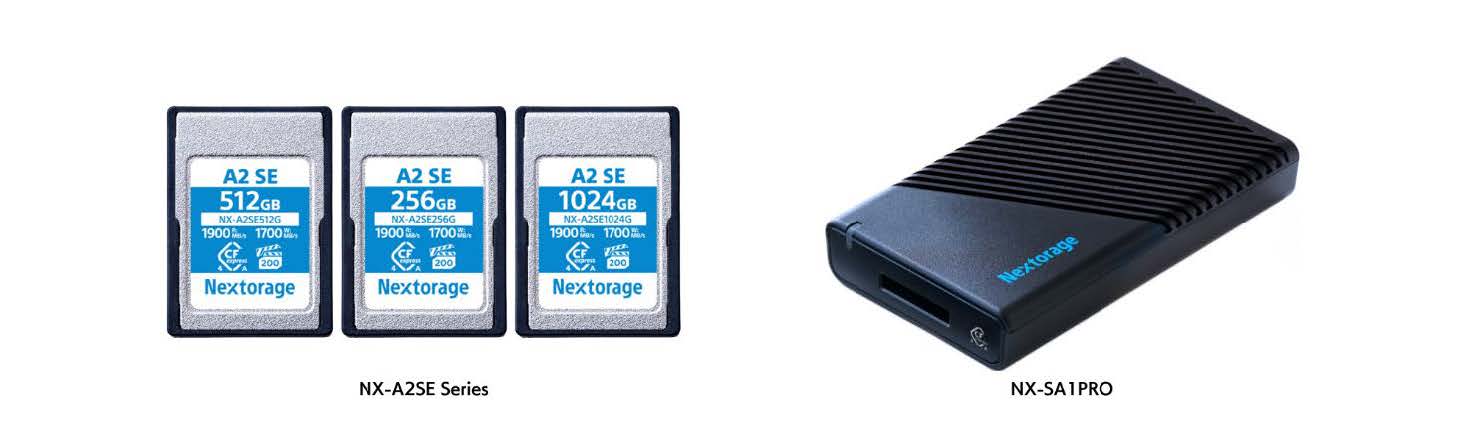Nextorage Memory Cards and Reader