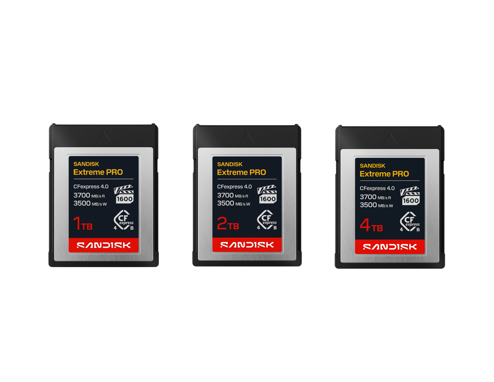 SANDISK Extreme PRO CFexpress™ 4.0 Type B cards (1TB, 2TB & 4TB)