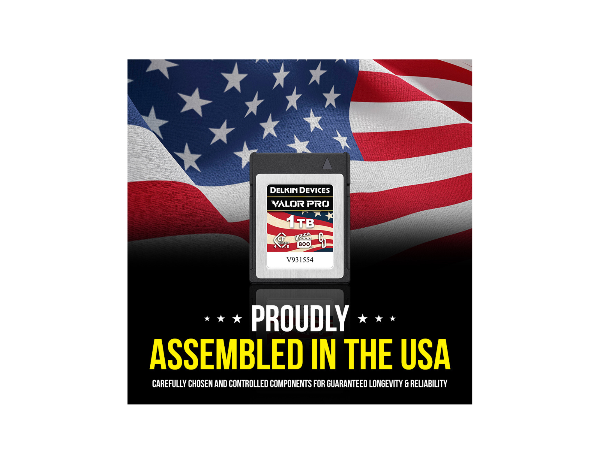 Built Differently: Delkin Devices Introduces the USA-Assembled Valor PRO™ CFexpress™ 4.0 Type B Product Line