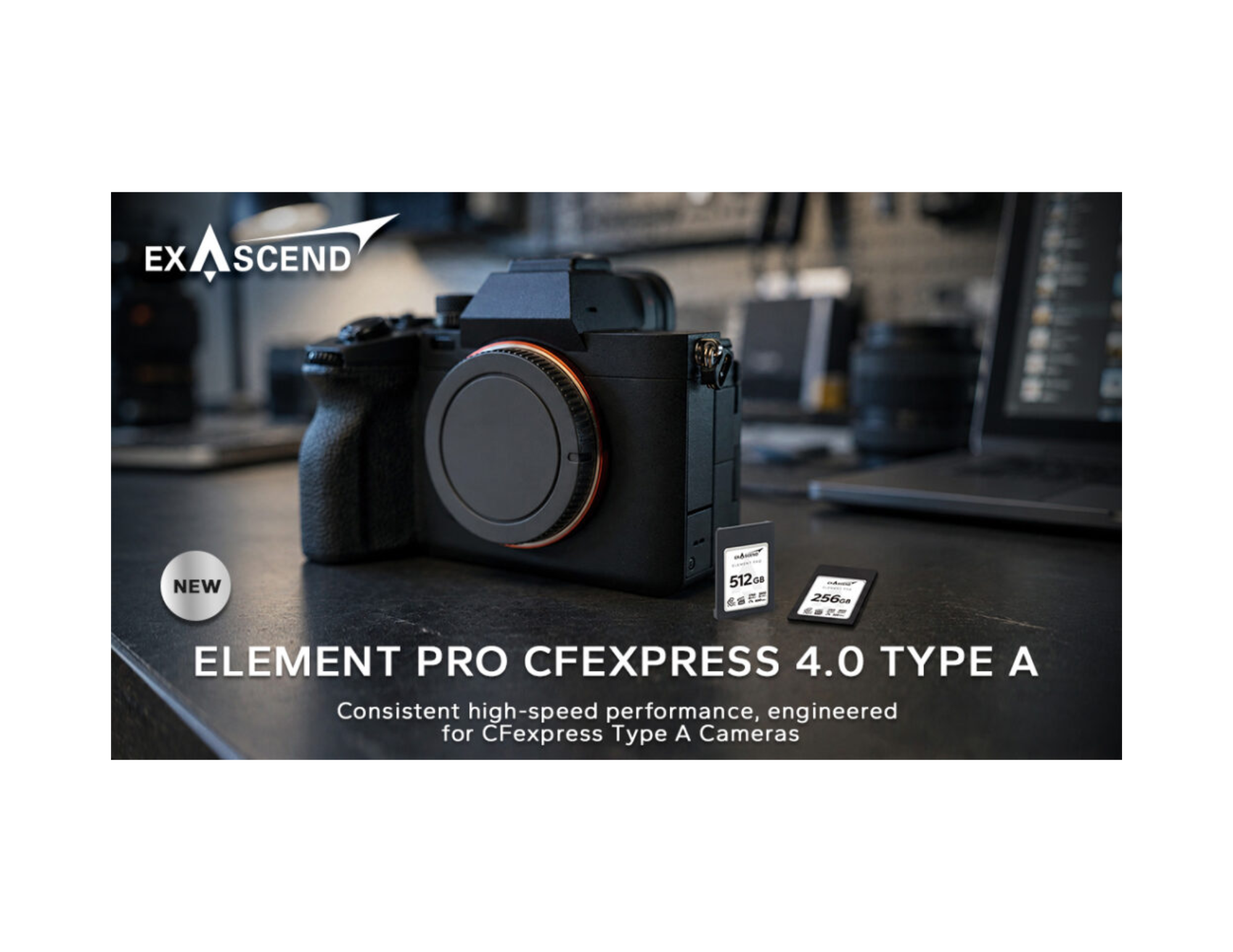 Performance and Capacity Re-engineered: Exascend Announces the All-New Element Pro CFexpress Type A Memory Card